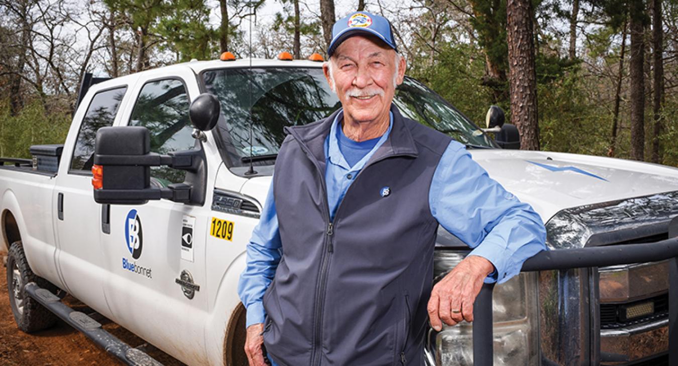 Herbert Pampell has worked longer for Bluebonnet than any employee. (Sarah Beal photo)